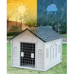CASTLEN - Casa Para Perros Con Orificios De Ventilación Superiores