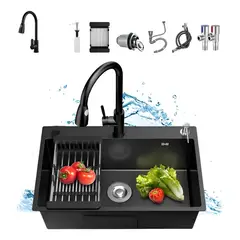 GENERICO - Lavaplatos De Cocina Empotrable 50x45cm Con Accesorios