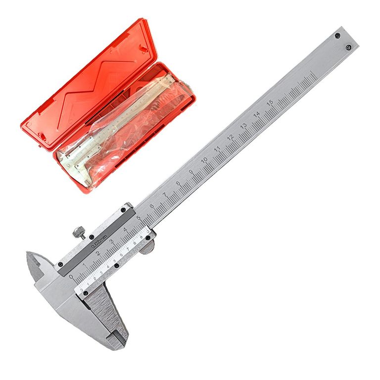0-150mm Acero Al Carbono Calibrador Vernier Precisión 002mm