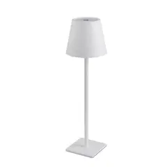 BOSCO - LÁMPARA DE MESA ESCRITORIO PORTÁTIL LED RECARGABLE BLANCO - Blanco