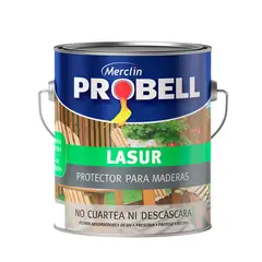 GENERICO - Pintura Protectora maderas Caoba Satinado PROBELL LASUR 4 Lts.