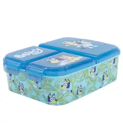 BLUEY - Tupper Contenedor de hermético - Sandwichera con Divisiones