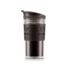 BODUM - Mug de Viaje 0,35 Lts. Negra – Doble Pared Libre de BPA - Travel Mug Térmica Portátil