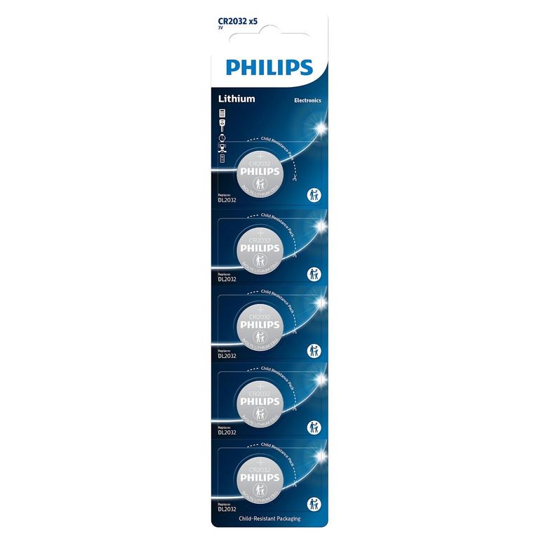 5 Pilas CR2032 Litio 3V - SC