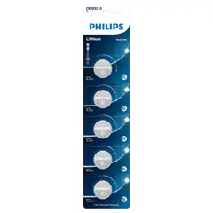 PHILIPS - 5 Pilas CR2032 Litio 3V - SC