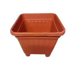 GENERICO - Macetero Macetas Plástico Cuadrado Con Patas N°30