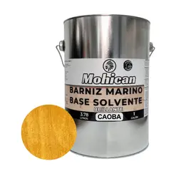 MOHICAN - BARNIZ MARINO BASE SOLVENTE 1 GALÓN CAOBA