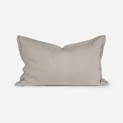 ROSEN - Funda de Cojín Froens Lino 60 x 40 cm Beige