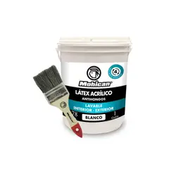 MOHICAN - PROMO LATEX BLANCO GALÓN + BROCHA 2 1/2 PULGADA
