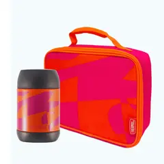 THERMOS - PACK ESCOLAR TERMO COMIDA 500ML + LONCHERA AZUL