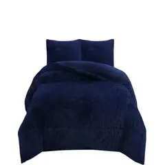 GENERICO - COBERTOR PELUDO INVIERNO KING- SUPER KING Azul