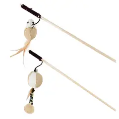 GENERICO - Juguete Varita Con Bola Y Raton Para Gatos Mascotas