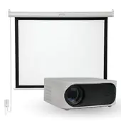 LEVO - Proyector Portatil Orion 12000lm + Telón 60" Eléctrico