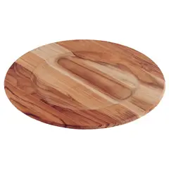 TRAMONTINA - Sousplat Redondo de Madera de Teca FSC Acabada con Aceite Mineral 33 cm