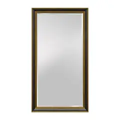 MSA MUEBLES SANTA ANA - Espejo Dorado Con Negro