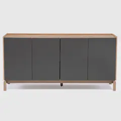 ROCA - Buffet Barcelona 4p + 1c grafito-roble