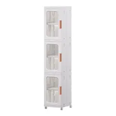 PROCHEF - Carro Armario Organizador Plástico 3 niveles 25x29x126 cm.