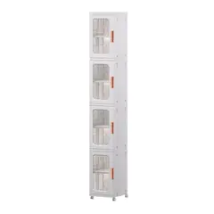 PROCHEF - Carro Armario Plástico 4 niveles 25x29x166 cm.