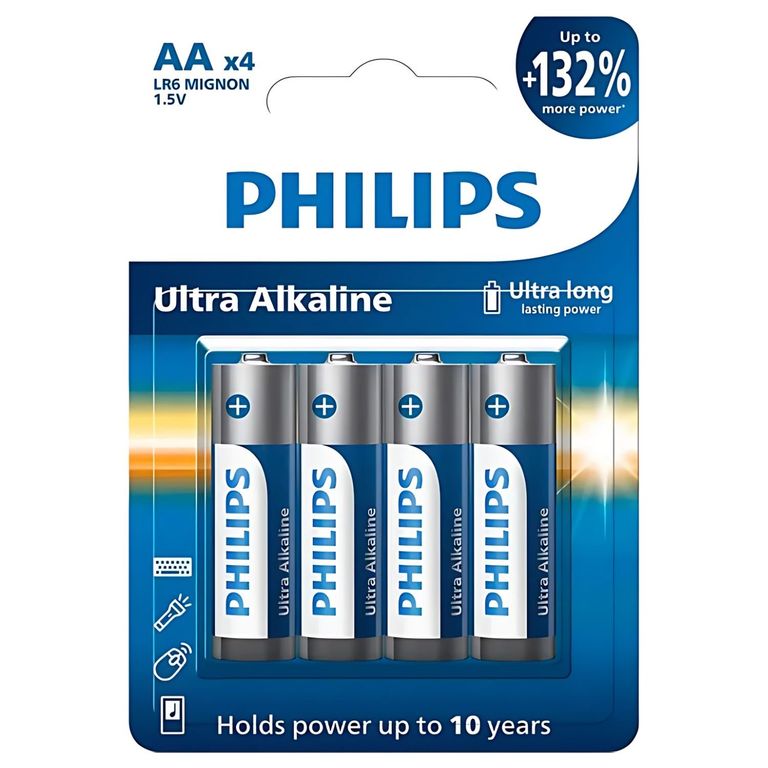 4 Pilas Alcalinas AA Blíster LR6E4B - SC