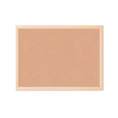 GENERICO - Pizarra Corcho 60 X 90 Borde Madera Premium + Pack Fijadores