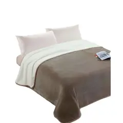 GENERICO - FRAZADAS ELEGANTES KING 230X250 Café