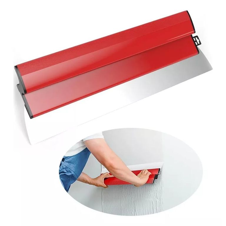 Alisador De Yeso Berox Inox, Flexible, Para Masilla, 40 Cm