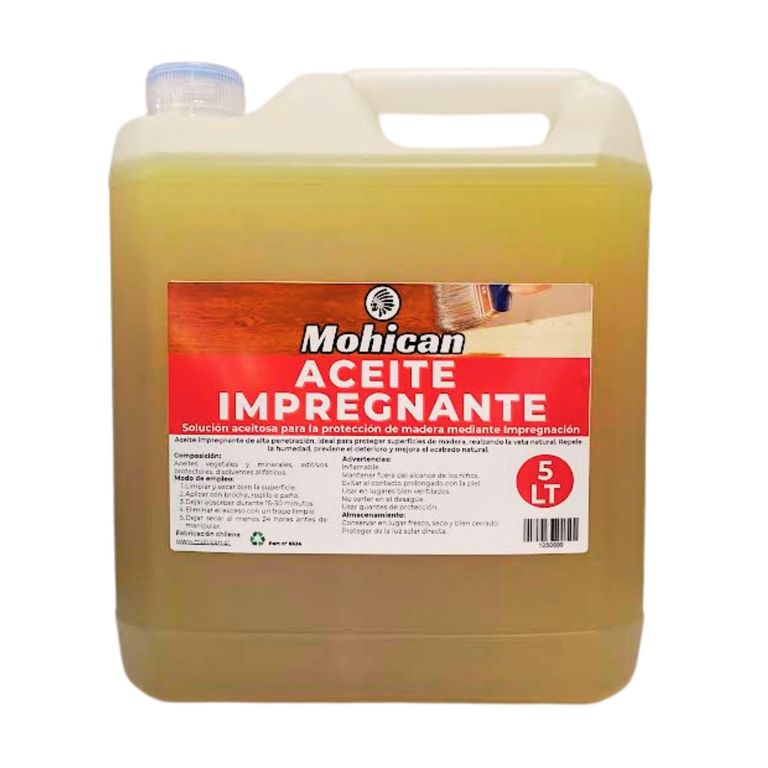 ACEITE IMPREGNANTE PARA MADERAS BIDÓN 5 LTS