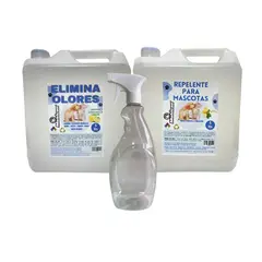 MOHICAN - PROMO REPELENTE 5L + ELIMINADOR OLORES 5L LIMON + ATOMIZ 1L