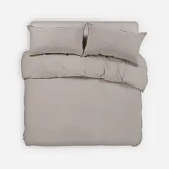 ROSEN - Funda Plumón Froens Algodón Orgánico Beige 2 Plazas