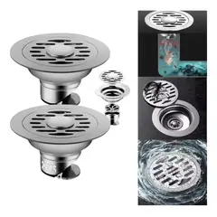 TNAKIEX - Piso Drenaje Anti-olor Ducha Drenaje Anti-obstrucción 2pcs