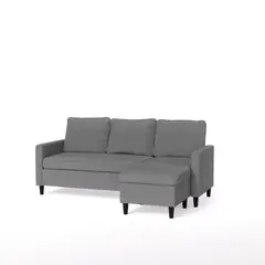 ZINUS - Sofá Hudson seccional 3 cuerpos Gris