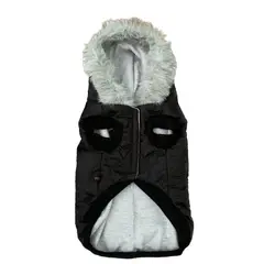 MASCOTACHIC - Chaqueta Gorro Piel Negra talla XL