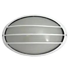 BP - Tortuga Aluminio Con Rejilla Empotrado E27 Blanco 32CM - Blanco