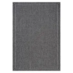 ELEMENTS & CO - Alfombra Out-In Border Gris 200x290 cm
