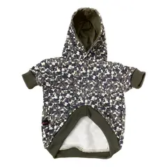 MASCOTACHIC - Polerón Camuflado Pequeño Verde talla XL