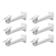 GENERICO - PACK 6 SOPORTES PARA CAMARA SEGURIDAD DE METAL