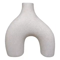 GENERICO - Florero Vintage Cerámica Moderno Blanco