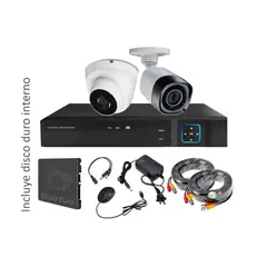 VIPA - Kit 2 Cámaras HD 2MP con Disco Duro M21HDD