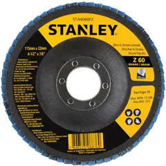 STANLEY - Disco traslapado de zirconio 4,5' STA4060FZ
