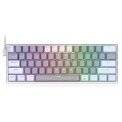 REDRAGON - Teclado Gamer - FIZZ K617 - Switch Red - Ingles - GreyWhite