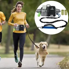 AIZO - Riñonera+Correa Manos Libres Perros RunningCaminata