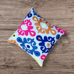 GENERICO - Pack 2 Cojines Fluor Bordados