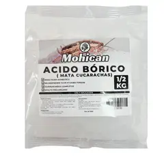 MOHICAN - Ácido bórico (mata cucarachas) bolsa 1/2 kg