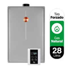 RHEEM - Calefont 28 litros Gas natural Tiro forzado