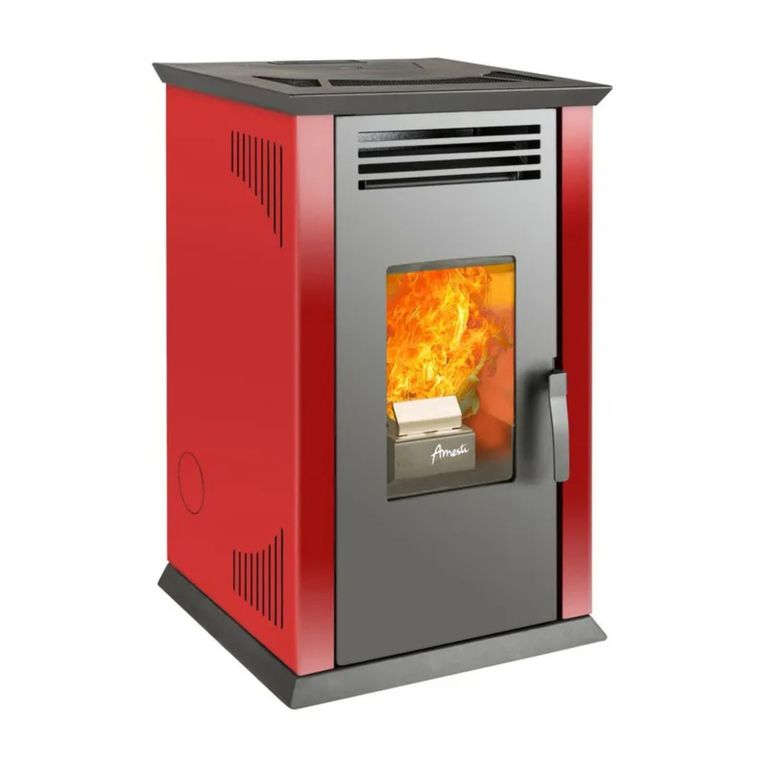Estufa a Pellet Italy 8100 Roja