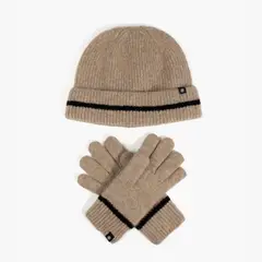 LOUNGE - Set Gorro Y Guantes Líneas
