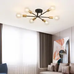 XHCY - Lámpara de Techo Nórdica Moderna Para Sala De Estar Dorado