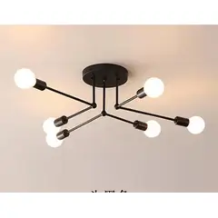 XHCY - Lámpara 6 cabeza retra del dormitorio principal lámpara de iluminación