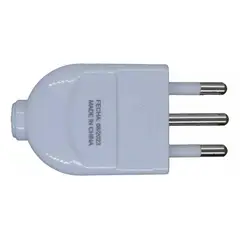 GENERICO - Enchufe Macho 220V10 A Macrotel fase tierra neutro