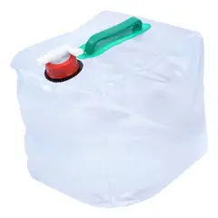 GENERICO - Bidon Contenedor Agua Plegable 20 Litros Portatil Transparente Camping